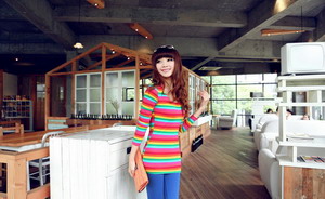 Cotton Color Stripe Knits